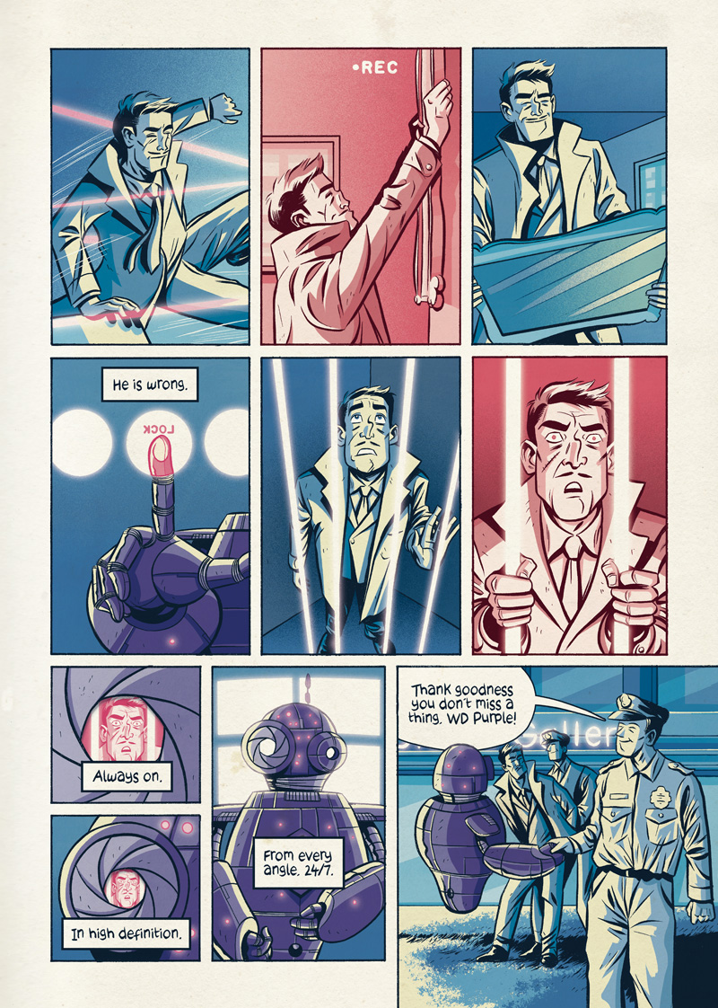 Purple comic